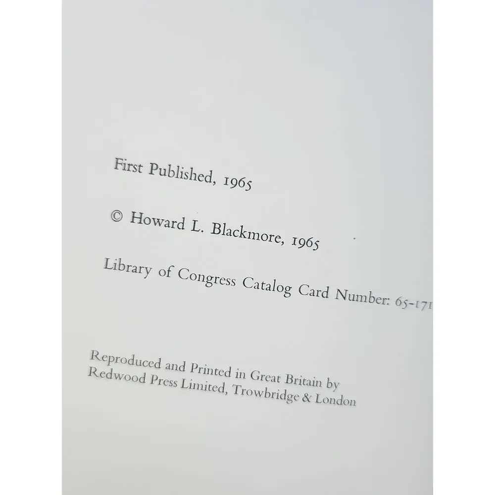Guns and Rifles of the World by Howard L. Blackmore 1965 1st Ed Viking Press HC